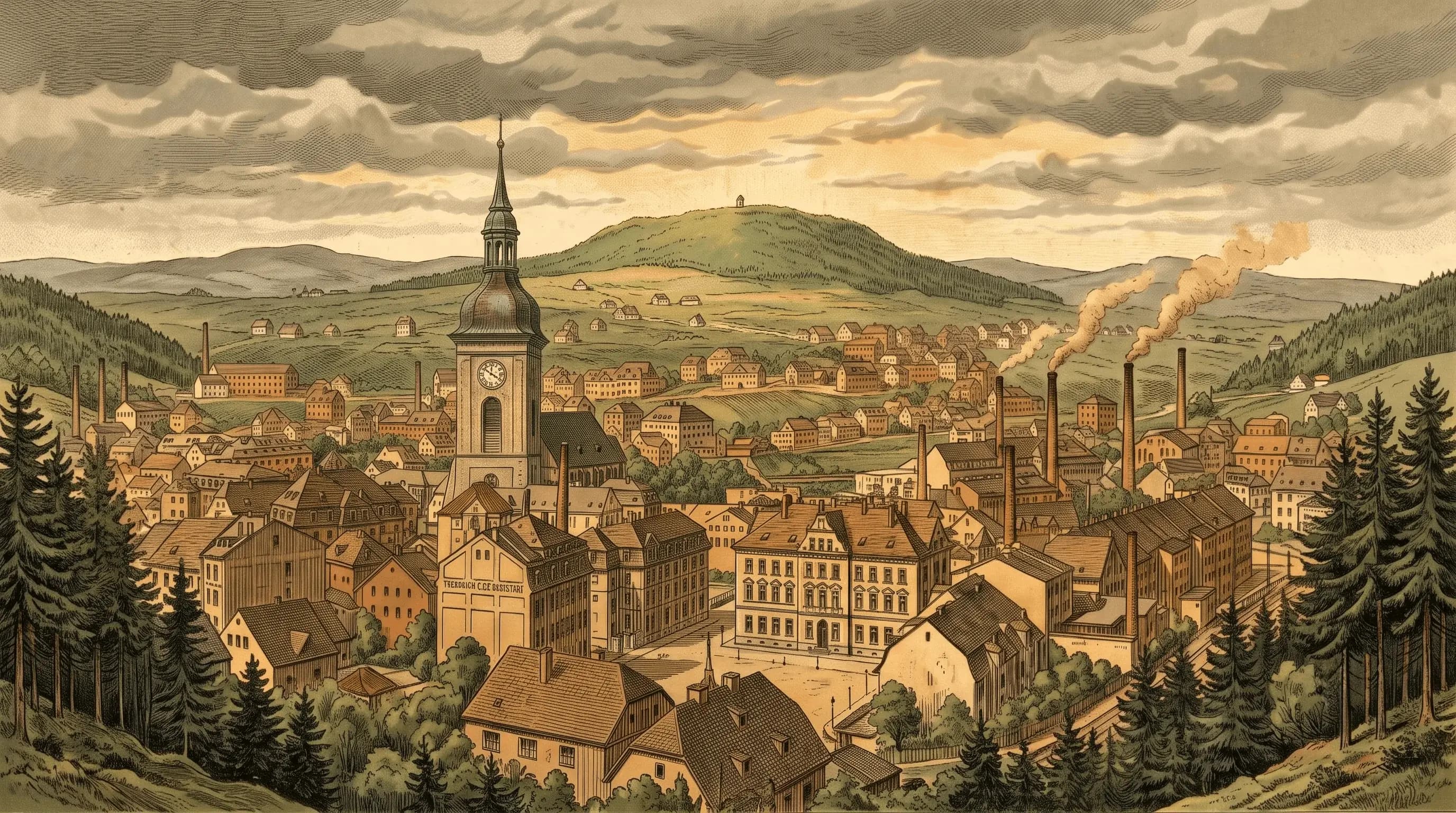 Weipert — historische Industrie und Eisenbahn im Erzgebirge