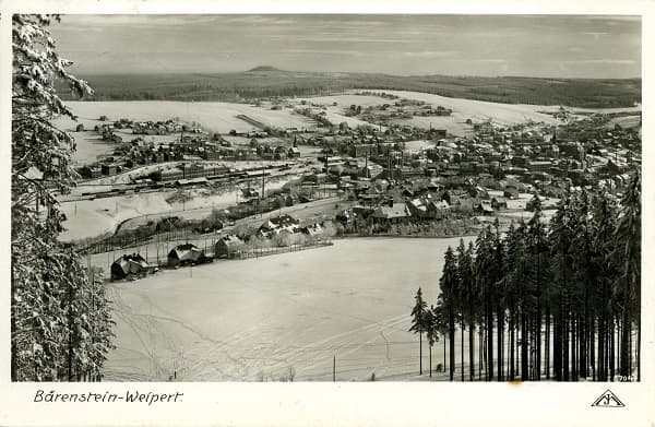 Bärenstein-Weipert — Winterblick vom Wald