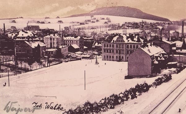 Weipert — Winterblick über die Stadt, Joh. Walke