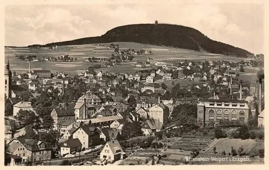 Historische Aufnahme: Bärenstein-Weipert im Erzgebirge
