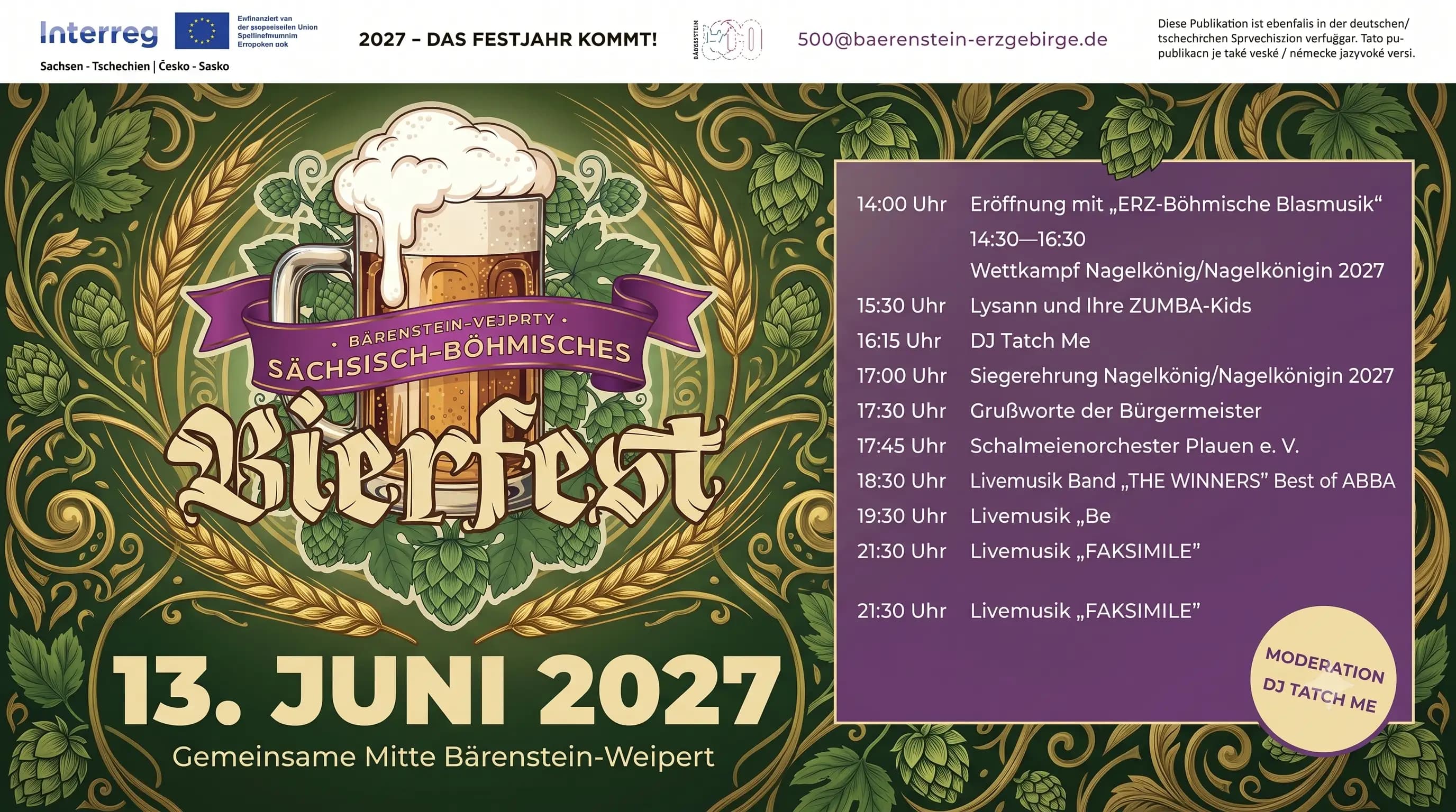Bierfest auf dem Grenzgelände